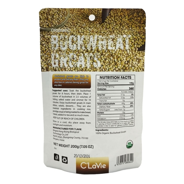 Hạt kiều mạch hữu cơ