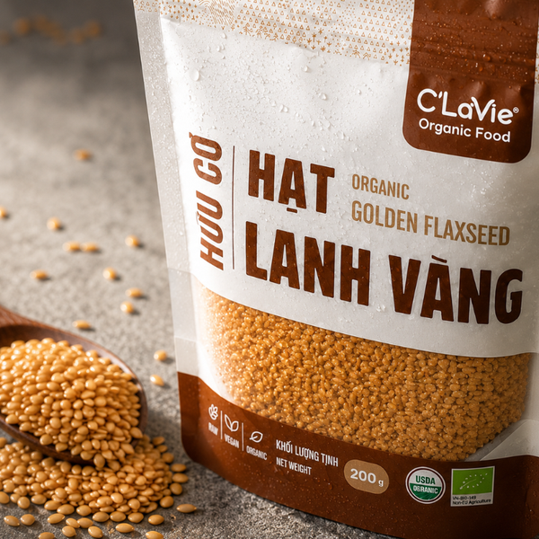 Hạt lanh vàng hữu cơ