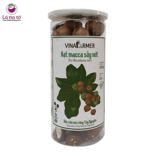 Hạt macca sấy nứt Vinafarmer