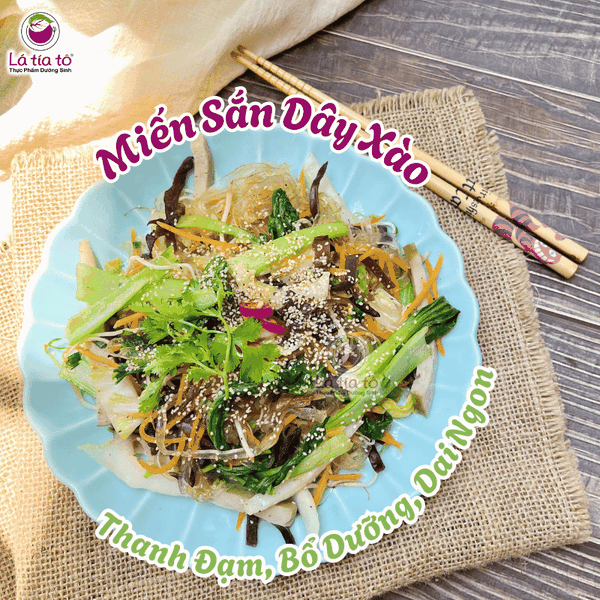 Miến sắn dây xào ngũ sắc