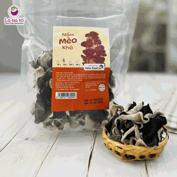 Nấm Mèo  – Nấm Mộc Nhĩ Khô