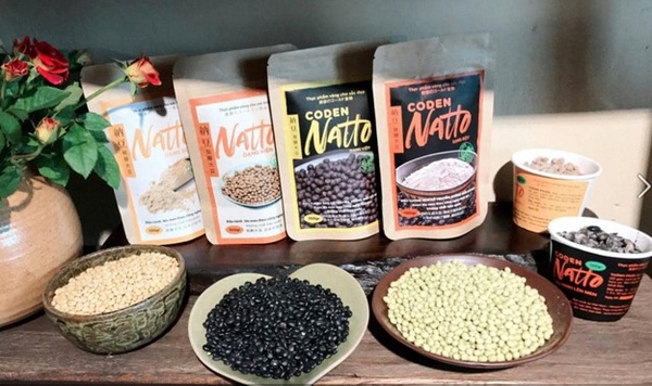 Natto đậu gà bột