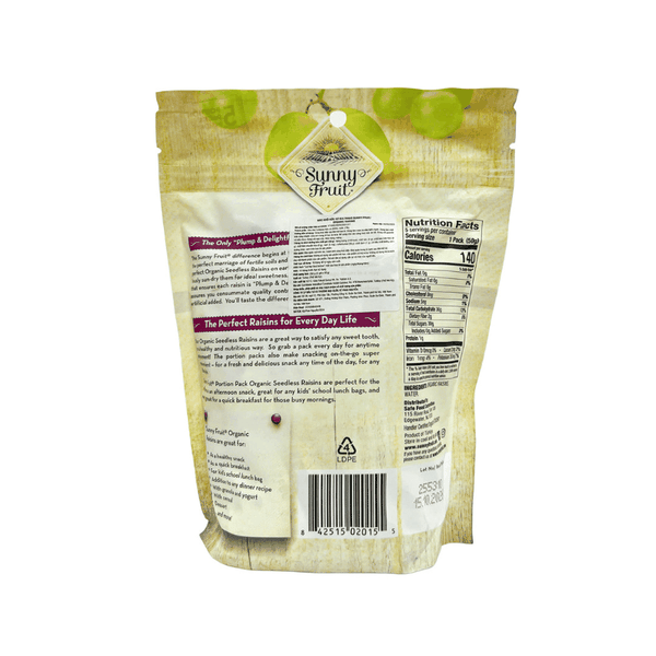Nho khô hữu cơ Sultana Sunny fruit