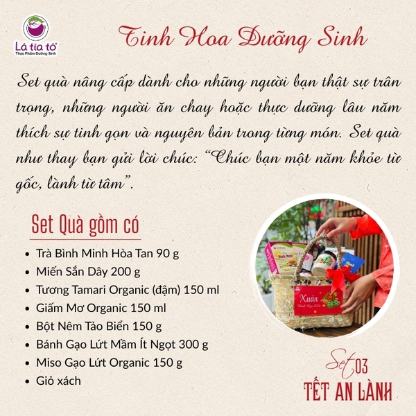SET 04: Bộ Quà Tết An Lành - Tinh Hoa Dưỡng Sinh