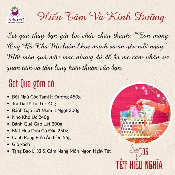 SET 02: Bộ Quà Tết Hiếu Nghĩa - Hiếu Tâm & Kính Dưỡng