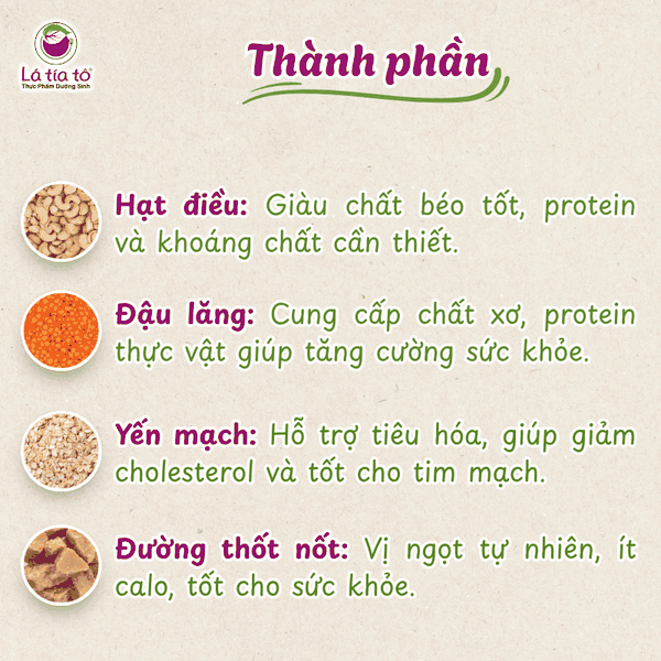 Sữa hạt điều - đậu lăng