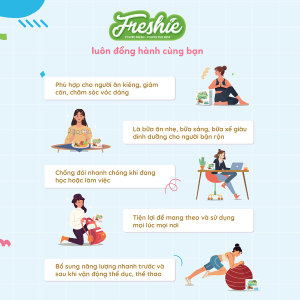 Thanh hạt dinh dưỡng Freshie - Mè đồi & Rong biển