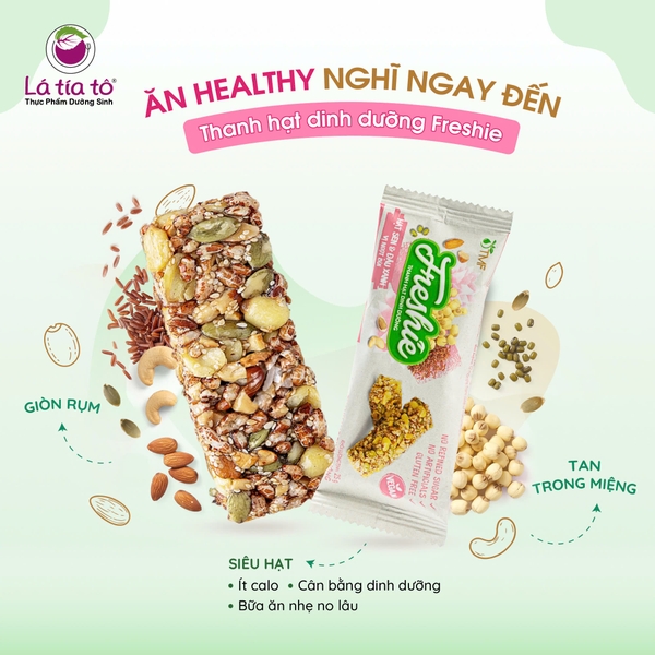 Thanh hạt dinh dưỡng Freshie - Hạt sen & Đậu xanh
