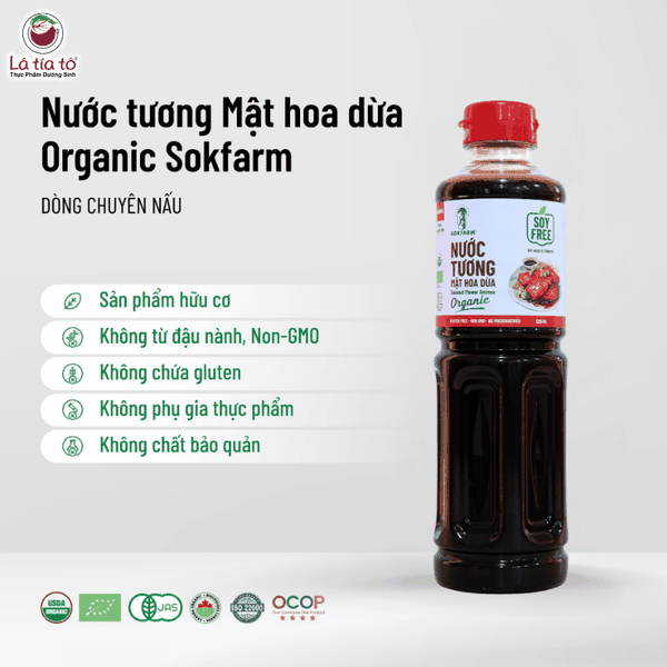Nước tương mật hoa dừa organic  - Dòng nguyên bản