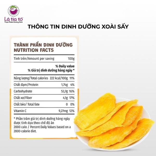 Xoài tươi sấy dẻo