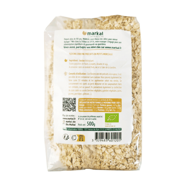 Yến mạch cán mỏng hữu cơ Markal