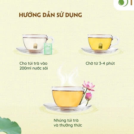Trà lá sen an thần ngủ ngon