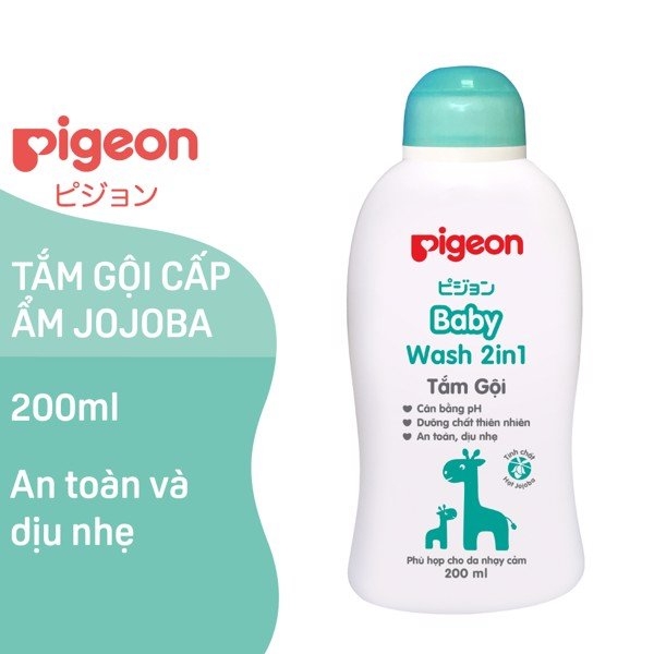 Tắm gội Pegeon 200ml - Chiết xuất Jojoba