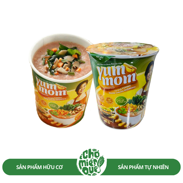 Cháo gạo lứt rong biển ăn liền Yummom TM - 45gr