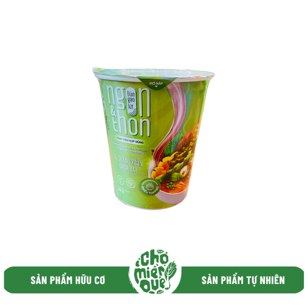 Bún gạo lứt vị tảo xoắn chua cay TM - 65gr