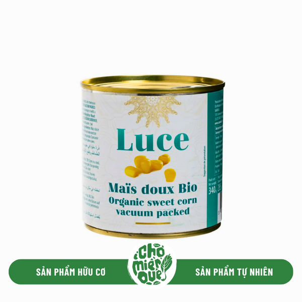 Bắp Ngô Ngọt Hữu Cơ Đóng Hộp LUCE PN - 340gr