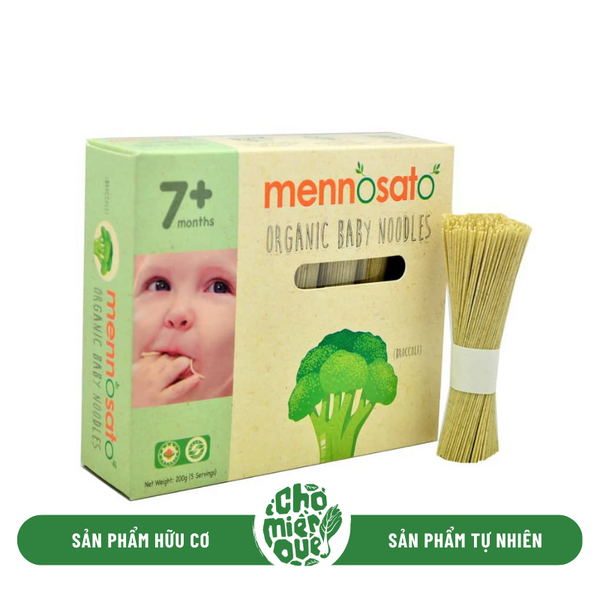 Mì Hữu Cơ Cho Bé Vị Bông Cải Xanh Men No SaTo - 200gr