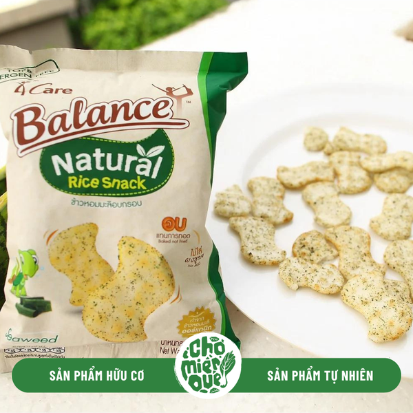 Bánh Snack gạo vị rong biển 4Care Balance PN - 25gr