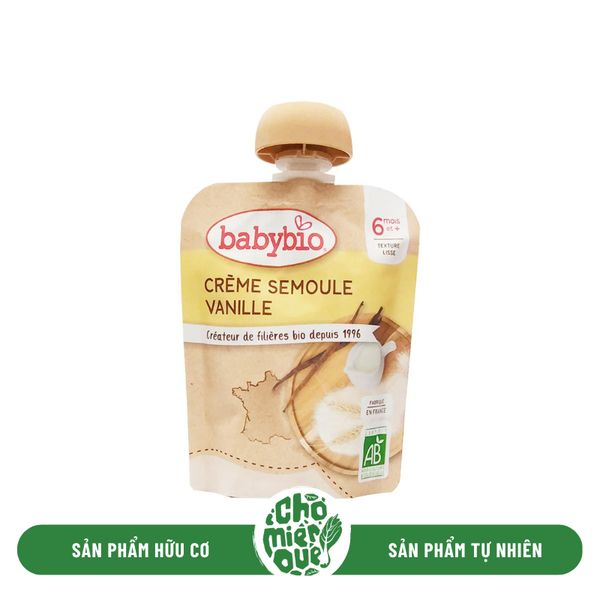 Thực phẩm bổ sung váng sữa hữu cơ cho bé vị vani Babybio PN - 85gr