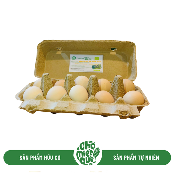 Trứng gà hữu cơ Selen - Vỉ 10 Quả