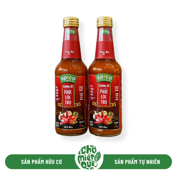 Tương ớt Phúc Lộc Thọ (thuỷ tinh/cay dịu) SPICO - 330gr