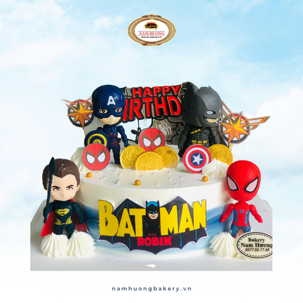 Bánh siêu nhân chibi tông xanh [MS: 0197]