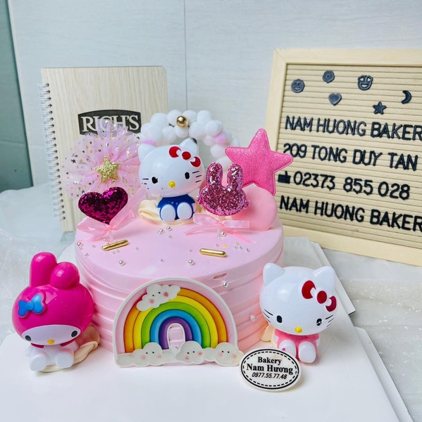 Bánh kitty bộ 3 set tai thỏ lấp lánh [MS: 0232]