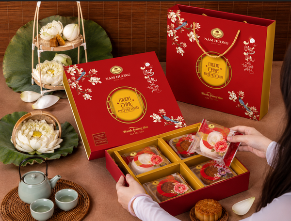 Hộp Lộc Hoa - hộp 4 bánh