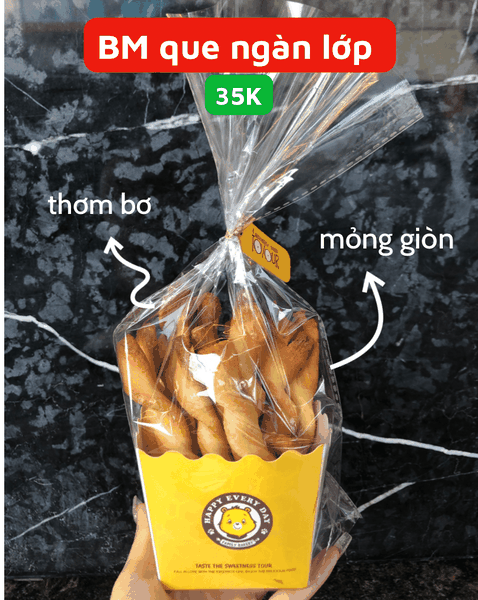 Bánh mì ngàn lớp que_ Croissant Que