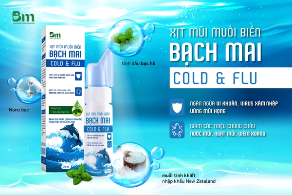 Xịt muối biển Bạch Mai Dược Bạch Mai