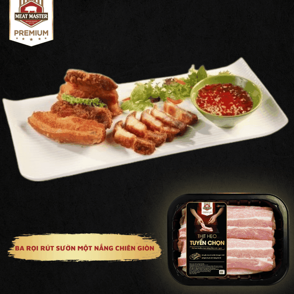 Ba rọi rút sườn BBQ Meat Master  (400g/ khay)