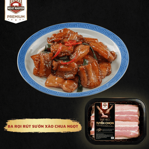 Ba rọi rút sườn BBQ Meat Master  (400g/ khay)