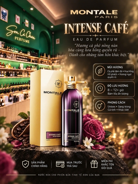 Full 100ml - Nước Hoa Unisex Montale Intense Cafe