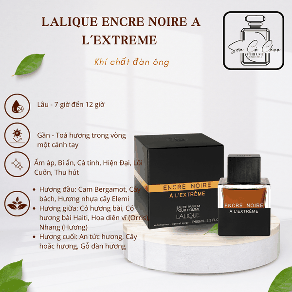 Nước Hoa Nam Lalique Encre Noire A L’Extreme