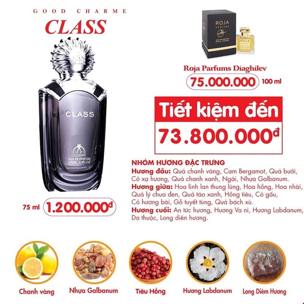 Nước Hoa Nam Good Charme Class 75ml