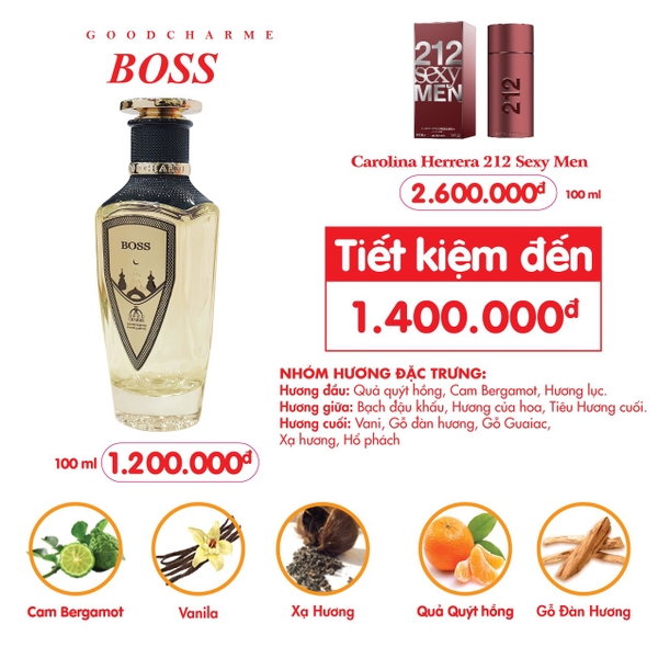 Nước Hoa Nam Good Charme Boss 100ml