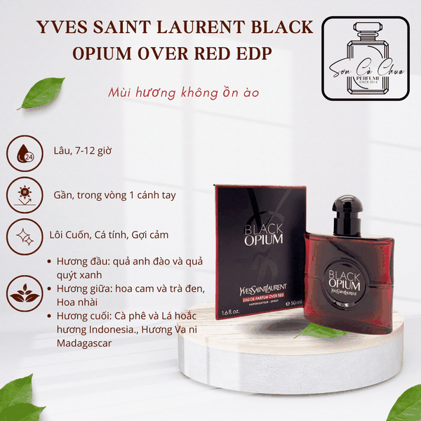 Nước Hoa Nữ Yves Saint Laurent Black Opium Over Red EDP