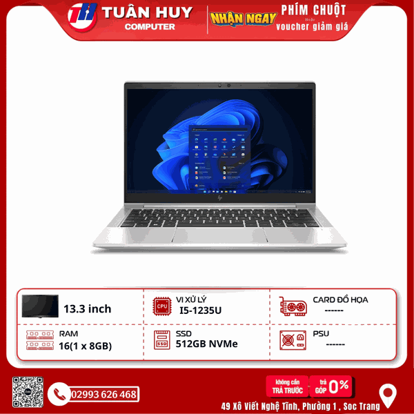 LAPTOP HP ELITEBOOK 630 G9 I5-1235U/16G/SSD512G