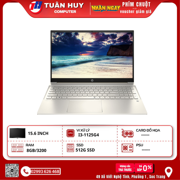 LAPTOP HP PAVILION 15-EG0509TU I3-1125G4/8G/512G SSD