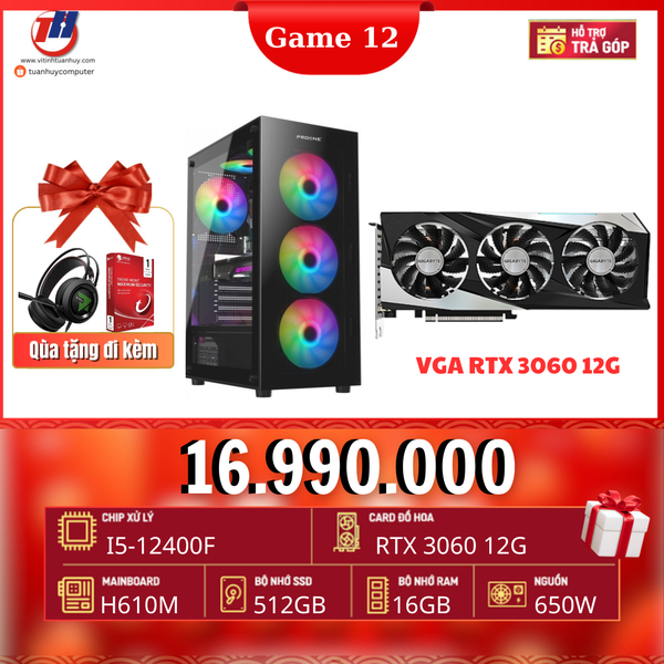 PC Game 12 i5-12400F/ VGA RTX3060 12G