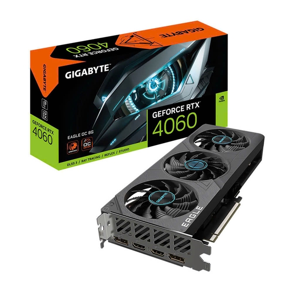 Card đồ họa VGA GIGABYTE RTX4060 EAGLE OC 8G 3FAN