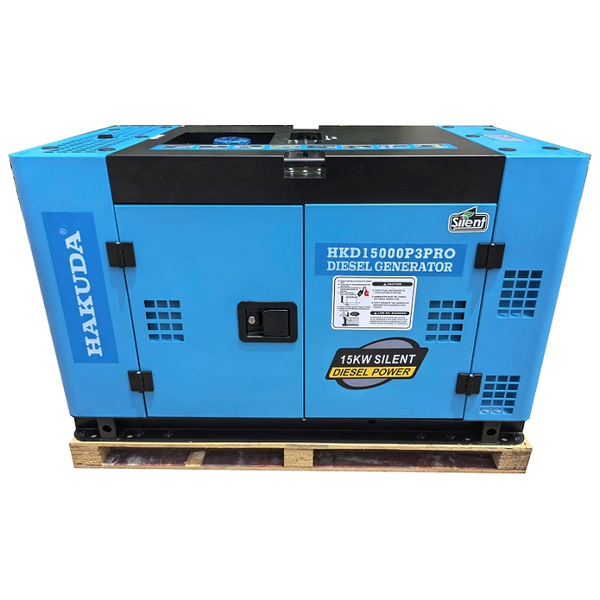 Máy phát điện chạy dầu HAKUDA HKD15000P3 PRO 15KW siêu cách âm