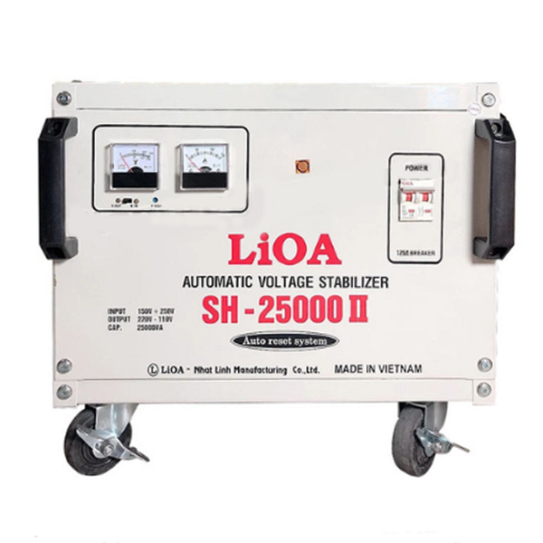 Ổn áp 1 pha Lioa 25KVA SH 25000II (Dải điện áp đầu vào 150V - 250V)