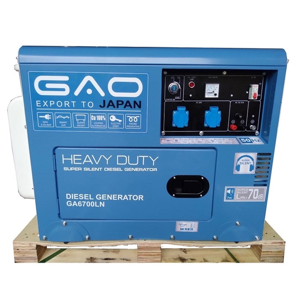 Máy phát điện chạy dầu 5KW GAO GA6700LN