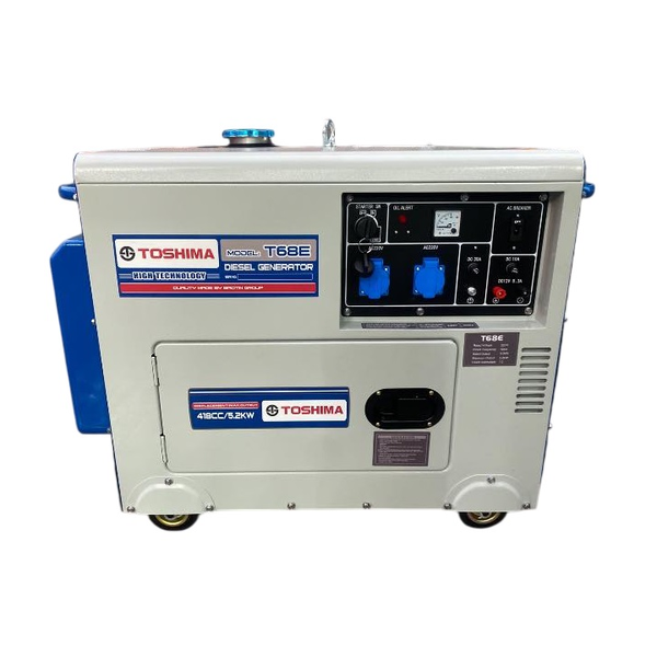 Máy phát điện chạy dầu 5KW TOSHIMA T68E