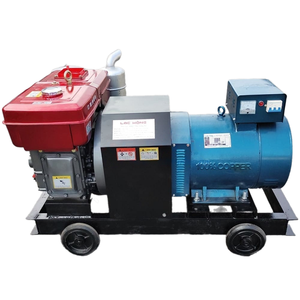 Máy phát điện đầu nổ Đông Phong D20 10kW 380V gió đề