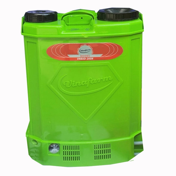 Bình Phun Xịt Điện Vinafarm 20L VNBXD-20BDSN Bơm Đôi Pin Lithium