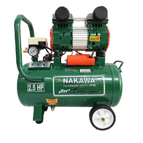 Máy Nén Khí Không Dầu Nakawa 2.5HP 20L NK 25-20