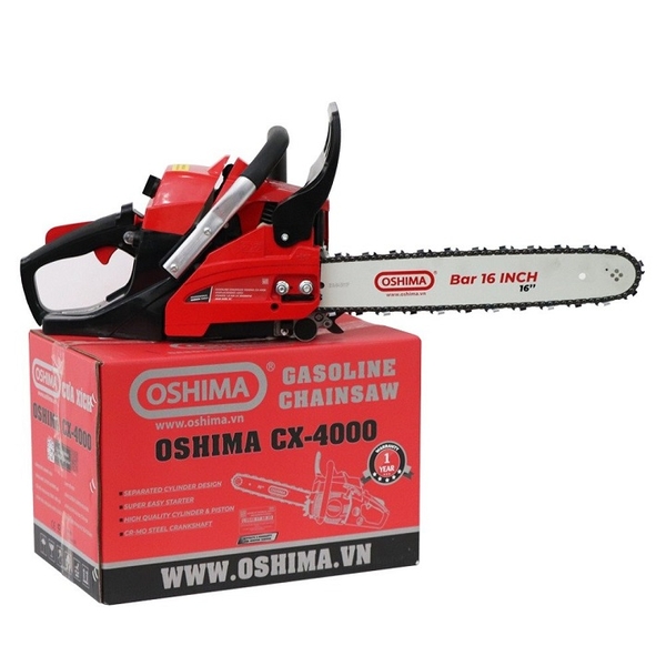 Máy cưa xích chạy xăng 2 thì OSHIMA 1.8KW CX4000
