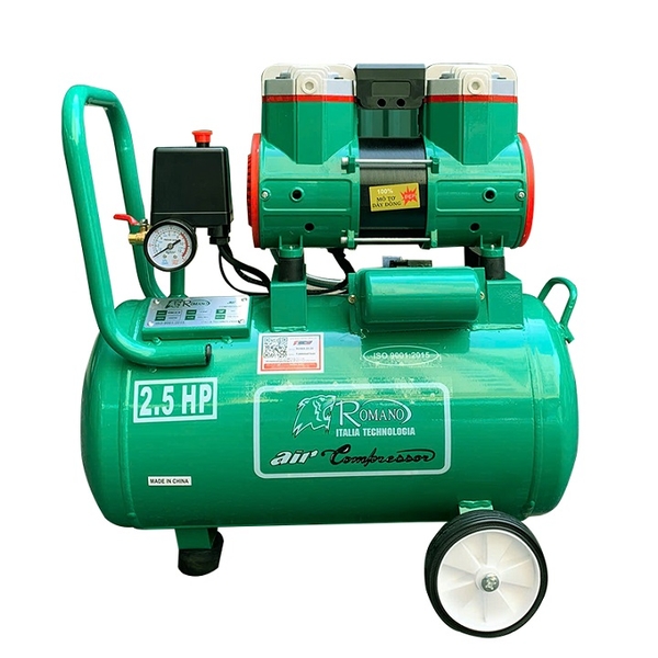 Máy Nén Khí Không Dầu 2.5HP Romano ROMA25-30 30L Lên Hơi Nhanh